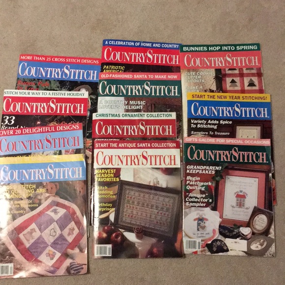 Other - 🧵2/$12 Country Stitch Magazines—11 issues